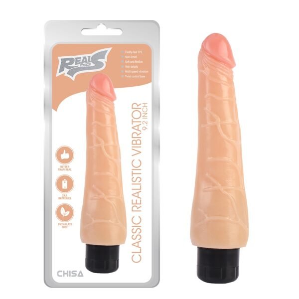 Вібратор реалістичний на батареях Chisa Real Touch S Classic Realistic, бежевий