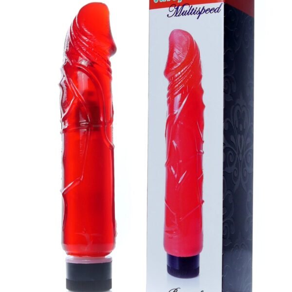 Вібратор реалістичний червоний Vibrator-Juicy Jelly - Multispeed Red