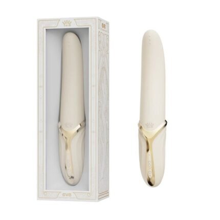 Вібратор універсальний Zalo Eve Ivory з функцією нагрівання та імітацією облизування язичком, білий