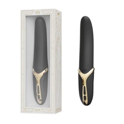 Вібратор універсальний Zalo Eve Obsidian з функцією нагрівання та імітацією лизання язичка, чорний