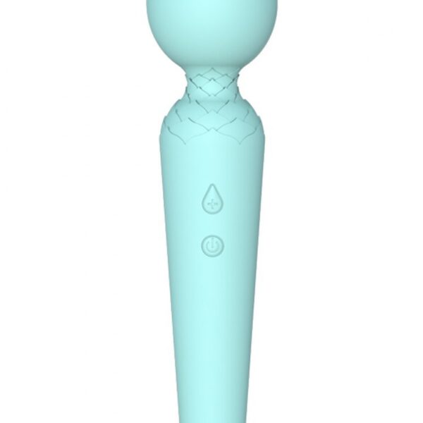Вібро-мікрофон блакитний Rechargeable Power Wand USB 10 Functions