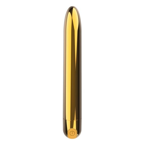 Віброкуля Ultra Power Bullet USB Glossy Gold 10 режимів вібрації