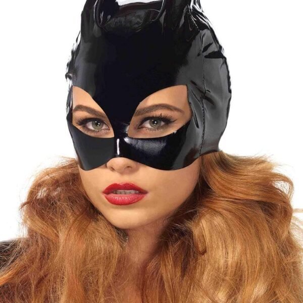 Вінілова маска жінки-кішки Leg Avenue Vinyl Cat Woman Mask O/S