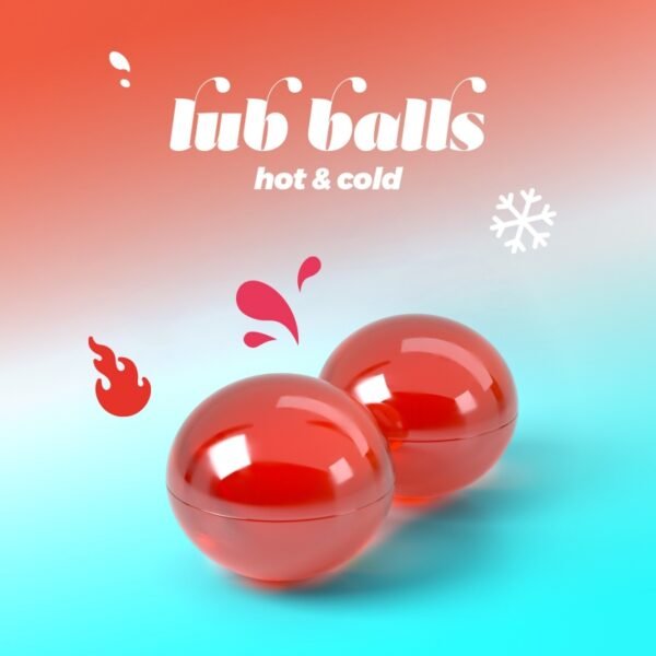 Бразильські вибухові кульки для масажу Crushious Lub Balls Hot&Сold з ефектом холоду та тепла