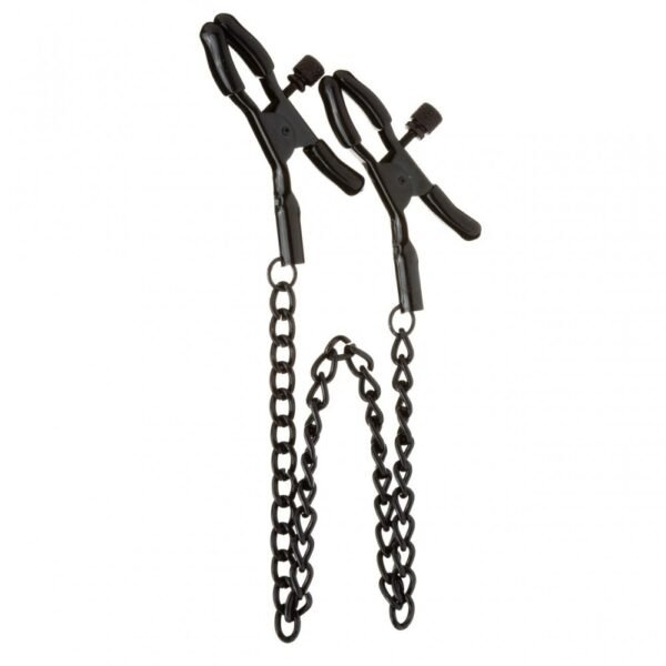 Затискачі на соски Чорний Ланцюг nipple play