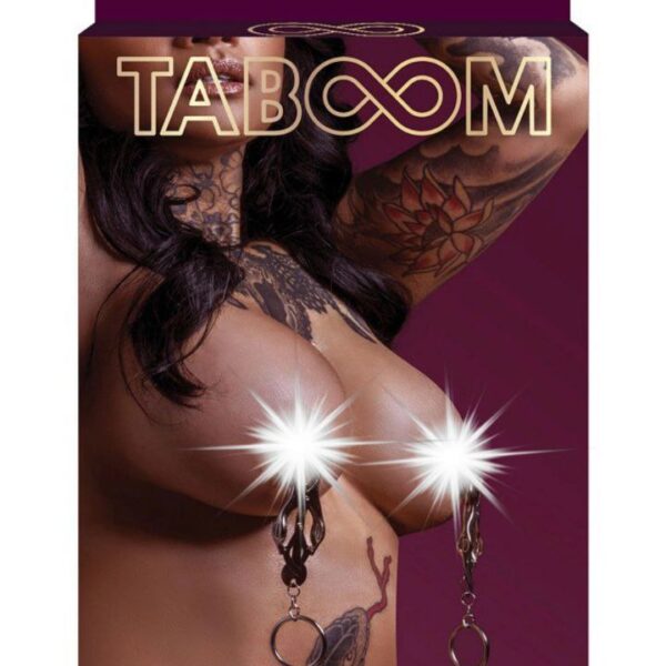 Затискачі на соски Taboom Nipple Play Jewel Tweezer у вигляді пінцету з підвісками