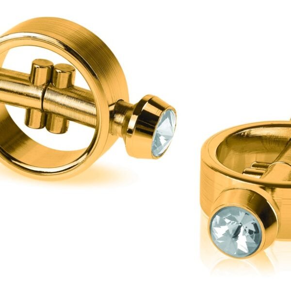 Золоті затискачі для сосків Pipedream Fetish Fantasy Gold, золотисті