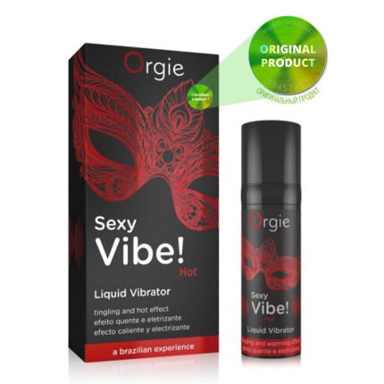 Рідкий вібратор Orgie "SEXY VIBE" вібрація + ефект, що зігріває, 15 мл