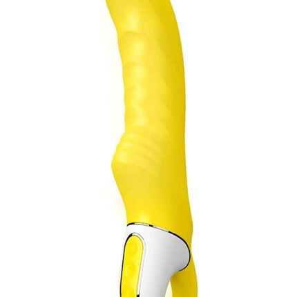 Вібратор для стимуляції точки G з ребристою структурою Satisfyer Yummy Sunshine, жовтий
