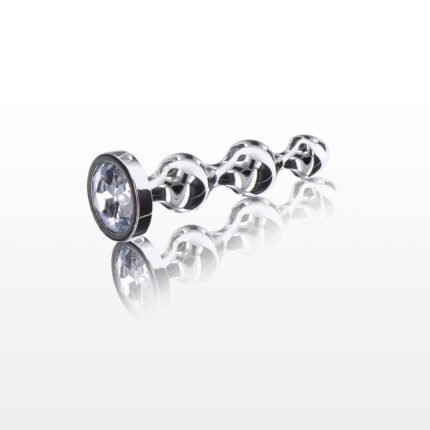 Анальна ялинка металева з каменем Toy Joy Anal Play Diamond Star Beads, Small