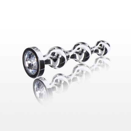 Анальна ялинка металева із кристалом Toy Joy Anal Play Diamond Star Beads, Medium