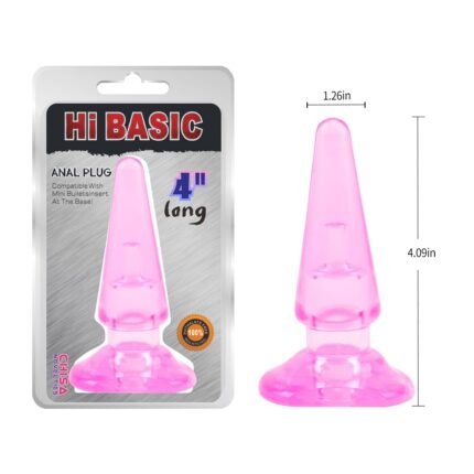 Анальна пробка з додатковим поглибленням для вібропулі Chisa Hi-Basic Sassy An, рожева