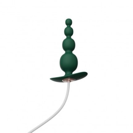 Анальний плаг з вібрацією Qingnan No. 8 Mini Vibrating Anal Beads Green