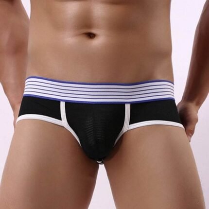 Чоловічі сексуальні труси Star Night з відкритим доступом, чорні, M