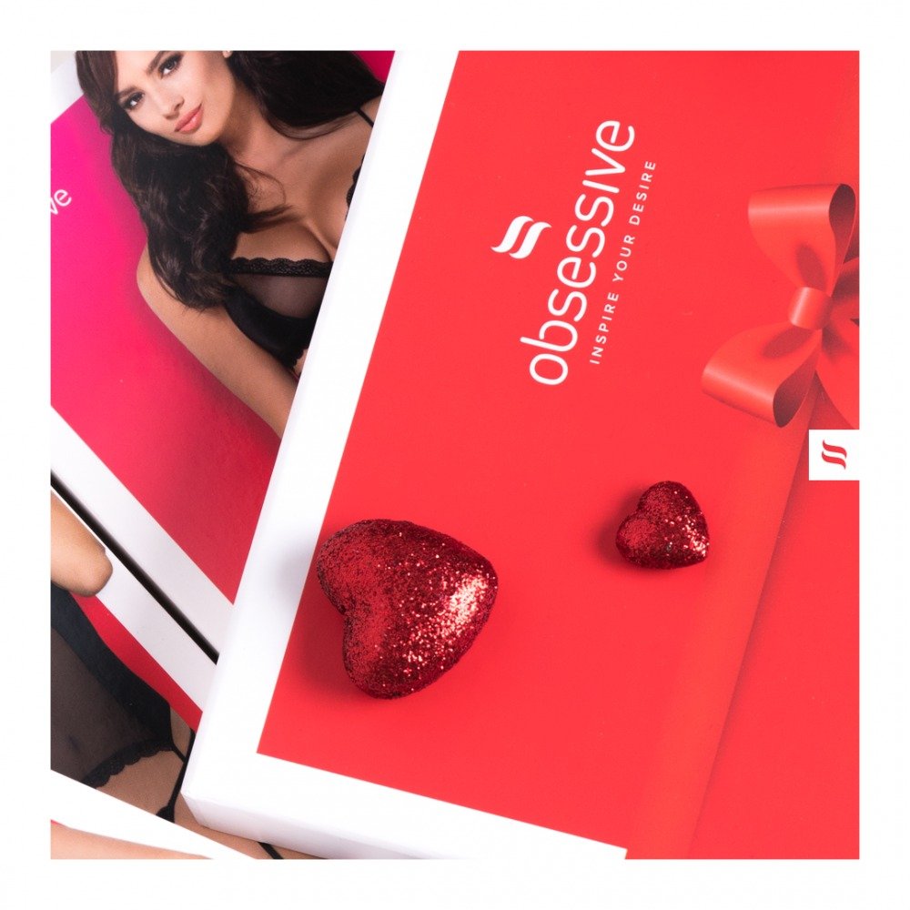 Панчохи з поясом Obsessive S207 S/M чорні - Зображення 7