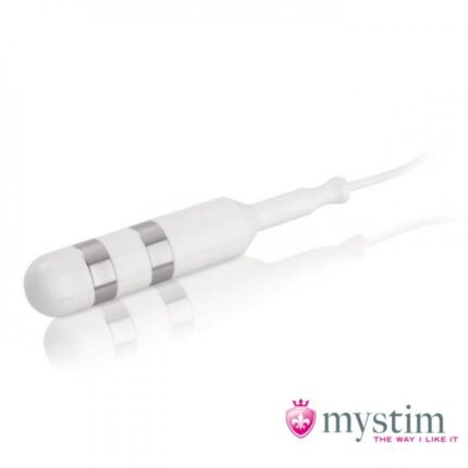 Електростимулятор анально-вагінальний Mystim Don Juan, білий, 14 х 2. 5 см