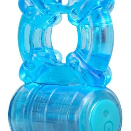 Кільце ерекційне з вібрацією STAY HARD 5 FUNCTION COCK RING BLUE