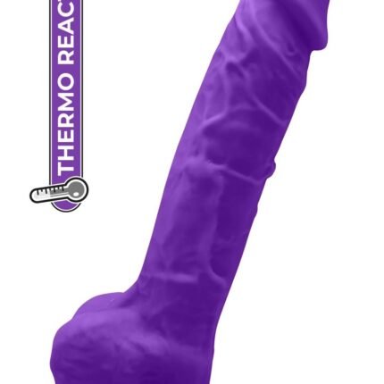 Фалоімітатор реалістичний Dream Toys Real Love на присосці з мошонкою, фіолетовий