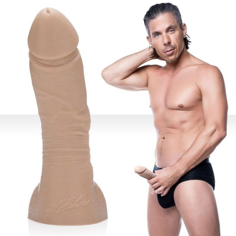 Фалоімітатор реаліст з мошонкою, Fleshjack Guys Mick Blue Dildo, тілесний