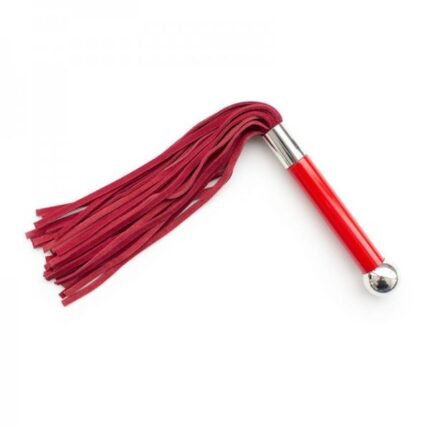 Флоггер DS Fetish Leather flogger suede red