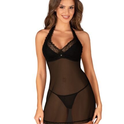 Комплект білизни пеньюар та стрінги Medilla chemise & thong XS/S