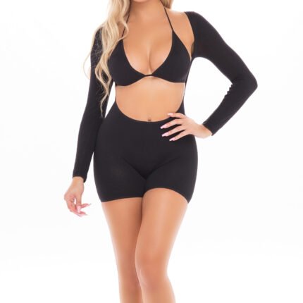 Комплект KNOCKOUT 2PC PLAYSUIT SET BLACK, OS