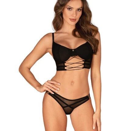 Комплект Obsessive Roxelia, чорний, XS/S