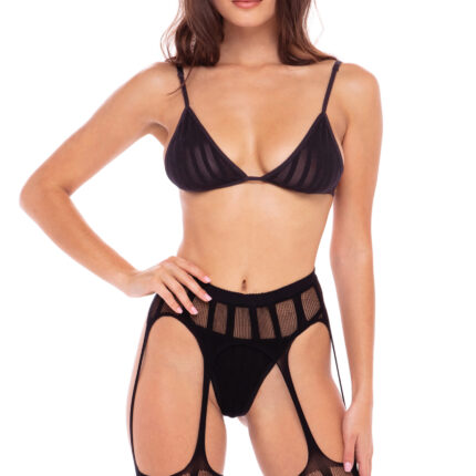 Комплект STRAIGHT UP 3 PC GARTER SET BLACK, S/M