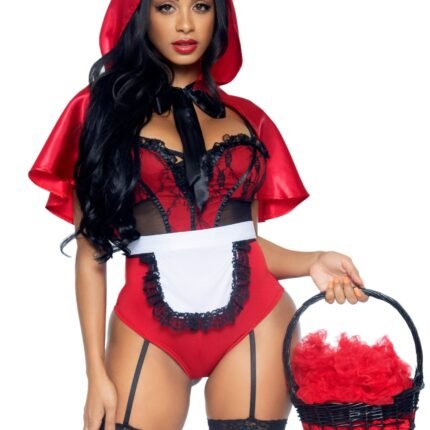 Костюм Червоної Шапочки Leg Avenue, S, 3 предмети, червоний