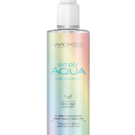 Лубрикант гіпоалергенний Wicked Simply Aqua Special Edition з екстрактом оливи, 120 мл