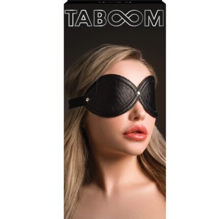 Маска на очі Infinity Taboom, шкіра веганська, чорна