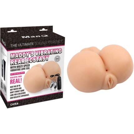 Маструбатор  з вібрацією у вигляді попи Chisa Man Q Maddy's Vibrating Rear Ecstasy з кібершкіри