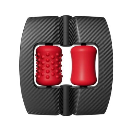 Маструбатор  нереалістичний з вібрацією Orctan червоно-чорний