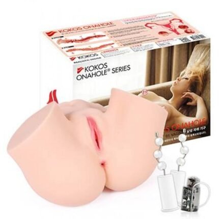 Маструбатор  полуторс з вібрацією Kokos KOKOS ONAHOLE 01