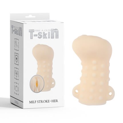 Маструбатор  Вагіна Chisa T-Skin Milf Stroke-HER з петлями під пальці, тілесний