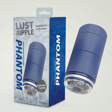 Маструбатор у колбі Chisa Lust Ripple Phantom, синій