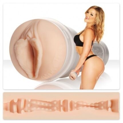 Маструбатор вагіна в колбі, кібершкіра Fleshlight Girls Alexis Texas Outlaw, бежевий