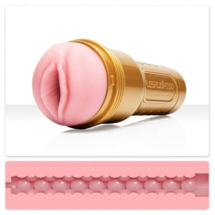 Маструбатор  вагіна у колбі, кібершкіра Fleshlight Go Pink Lady STU, бежевий