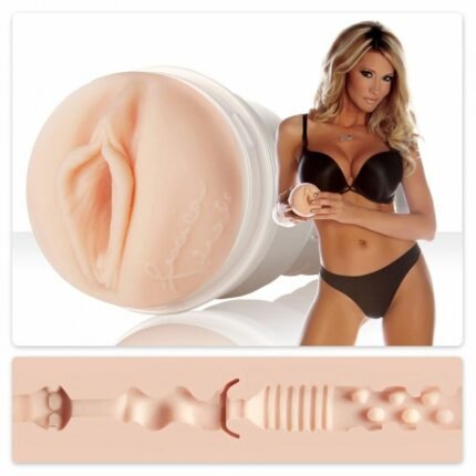 Маструбатор вагіна в колбі, кібершкіра Fleshlight Jessica Drake, бежевий
