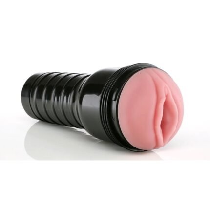 Маструбатор  вагіну в колбі Pink Lady Destroya Fleshlight, рельєфний, кібершкіра, бежевий
