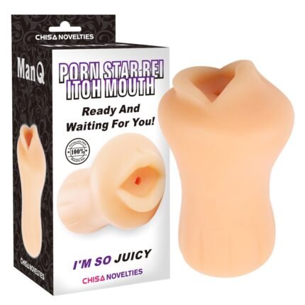 Маструбатор  з вібрацією у вигляді рота Chisa ManQ Porn Star Rei Itoh Mouth, тілесний