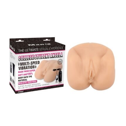 Маструбатор  вагіна та анус, з вібрацією Chisa ManQ Сollege Student Angela, кібершкіра