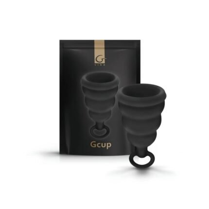 Менструальна чаша Gcup Gvibe, S, чорна, 6 х 3. 5 см