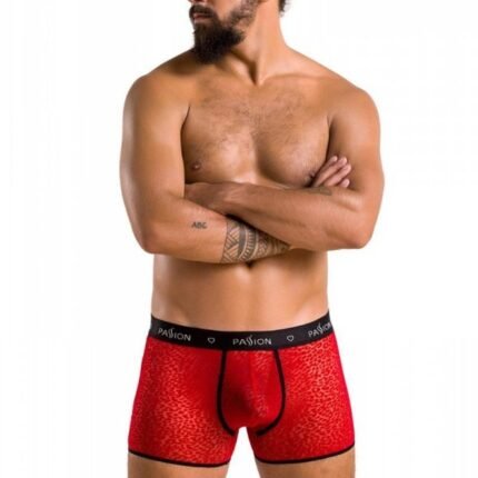 Чоловічі червоні боксерки з малюнком 046 SHORT PARKER red L/XL - Passion