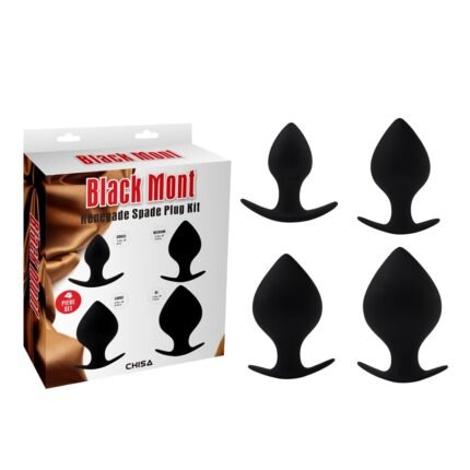 Набір анальних пробок S/M/L/XL Сhisa Black Mont, чорний