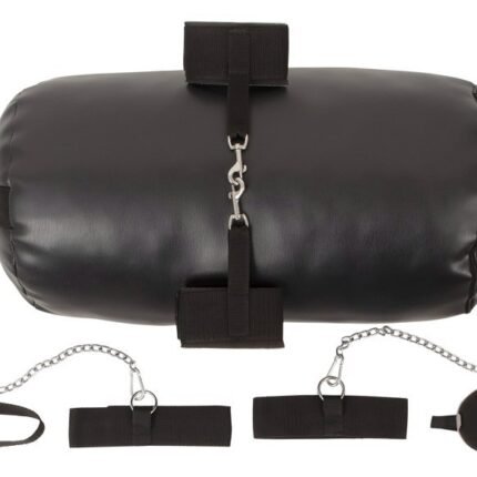 Набір фіксаторів для БДСМ з подушкою, 7 предметів, чорний