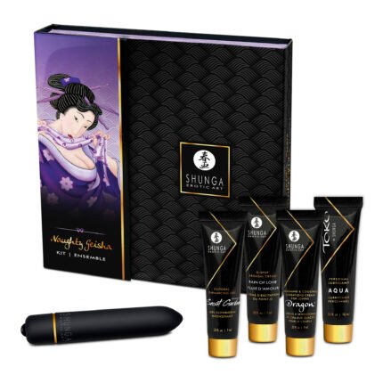 Набір збудливої косметики + віброкуля Shunga NAUGHTY GEISHA COLLECTION 31ML