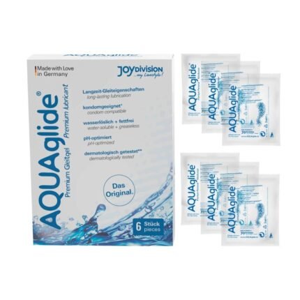 Набір із 6 Сашеок, лубрикант AQUAglide 3 мл, на водній основі, нейтральний