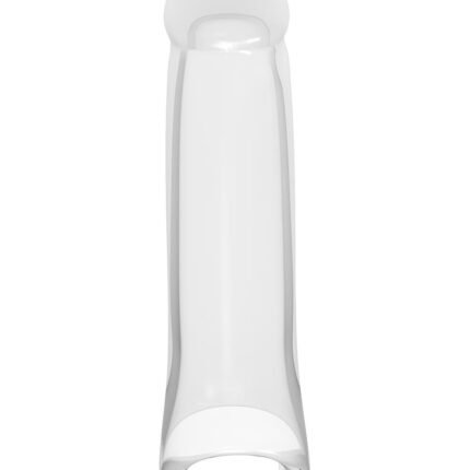 Насадка на пеніс Dreamtoys Ramrod з кільцем для мошонки, прозора.