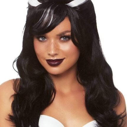 Перука Володарки темряви Френкі Leg Avenue Frankie Bouffant, чорно-білий, 53 см